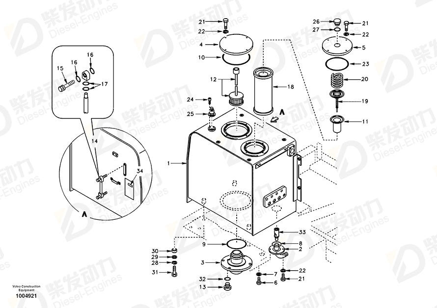 VOLVO Cover SA1141-02230 Drawing