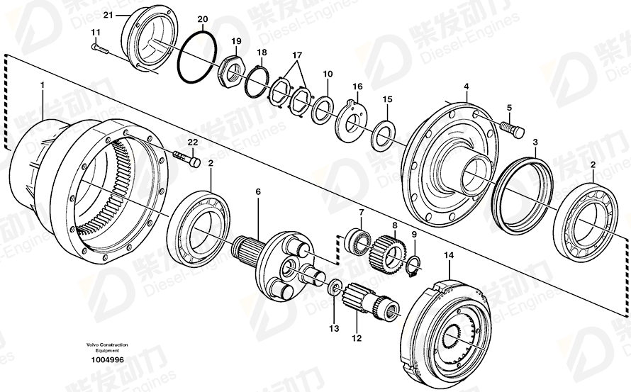 VOLVO Nut 1522293 Drawing