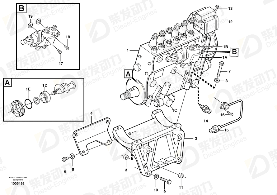 VOLVO Sealing ring 3095347 Drawing