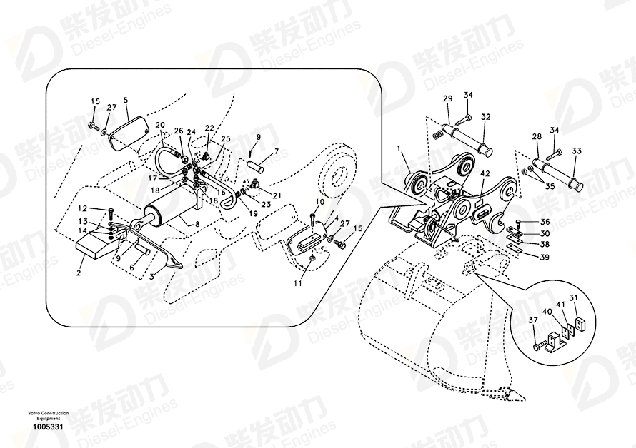 VOLVO Quick attachment 14521764 Drawing VOLVO Quick attachment 14521764 Drawing
