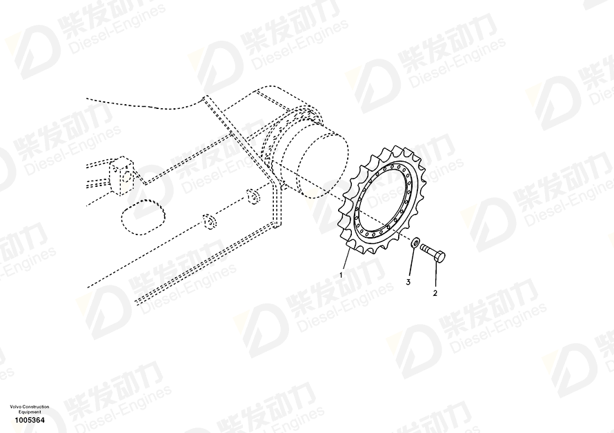 VOLVO Sprocket SA1081-02210 Drawing VOLVO Sprocket SA1081-02210 Drawing