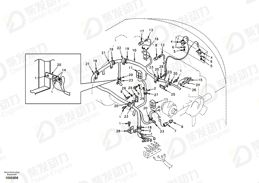 VOLVO Connector SA9411-92930 Drawing