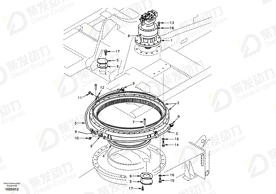 VOLVO Elbow SA1050-14201 Drawing