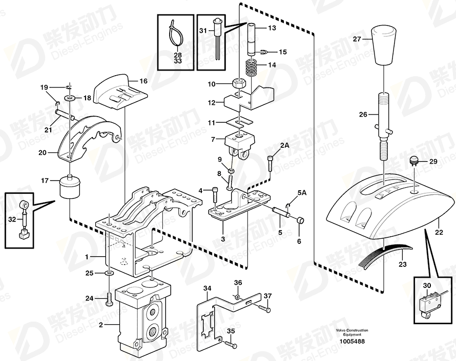 VOLVO Control valve 11059811 Drawing