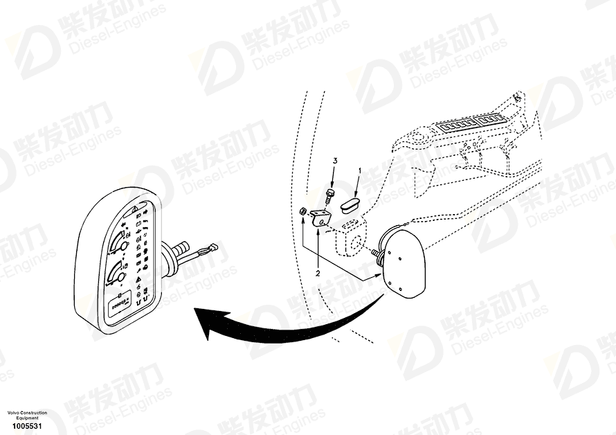 VOLVO Display 14529563 Drawing