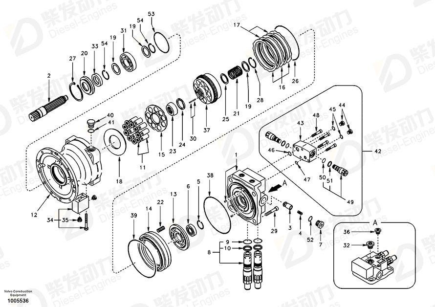 VOLVO Screw SA8240-03610 Drawing