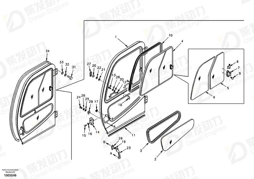 VOLVO Weatherstrip SA1166-00940 Drawing