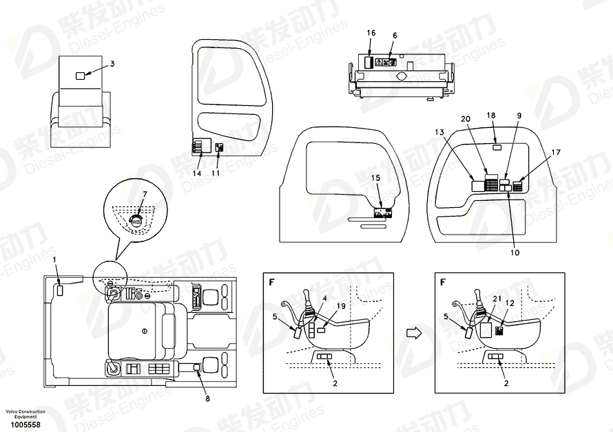 VOLVO Decal SA1092-08190 Drawing