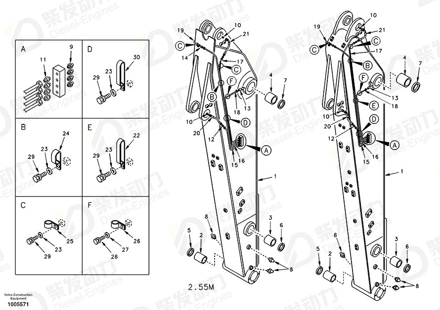 VOLVO Pipe SA1172-09020 Drawing