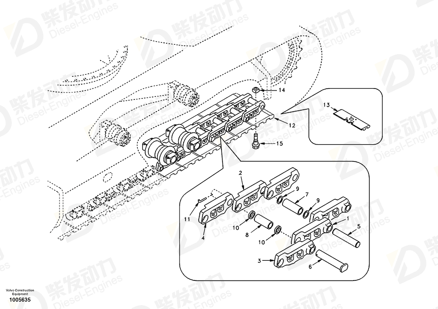 VOLVO PIN SA1182-00050 Drawing