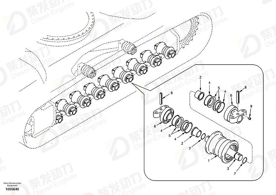 VOLVO Bushing SA1181-00280 Drawing