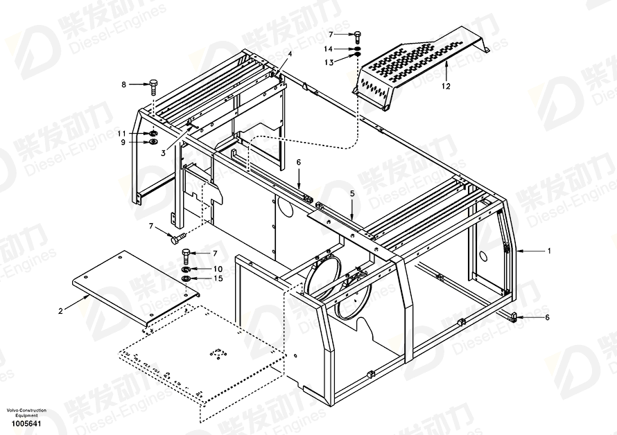 VOLVO Frame SA1162-08151 Drawing VOLVO Frame SA1162-08151 Drawing