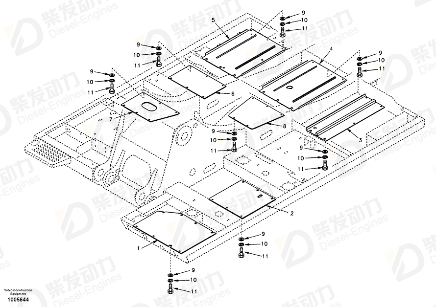 VOLVO Cover 14500341 Drawing