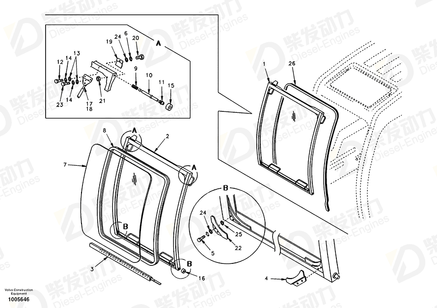 VOLVO Bracket SA1166-03170 Drawing