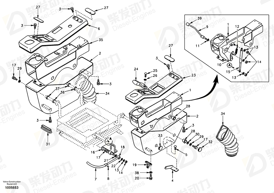 VOLVO Control box SA1168-01511 Drawing