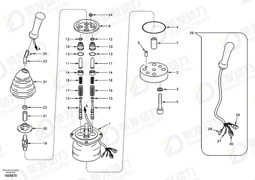 VOLVO Rmt Cont Valve SA1148-02050 Drawing