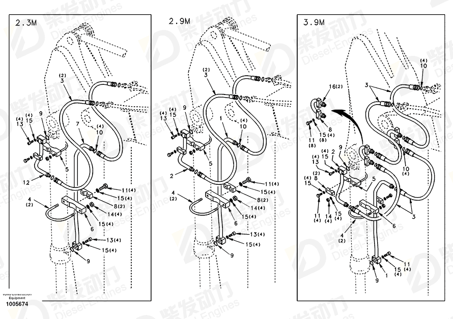 VOLVO Pipe SA1174-00122 Drawing