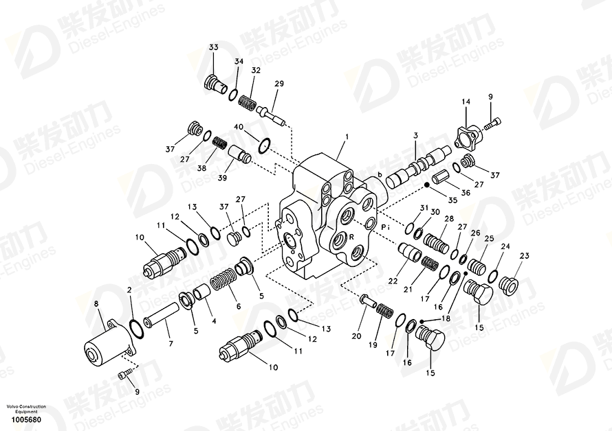 VOLVO Back-up ring SA9566-10080 Drawing