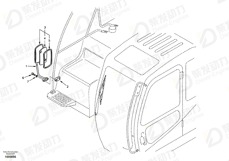 VOLVO Stay SA1166-00680 Drawing VOLVO Stay SA1166-00680 Drawing
