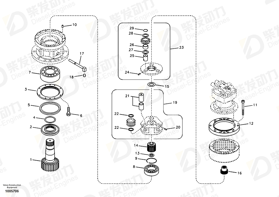 VOLVO Shaft SA7118-30300 Drawing