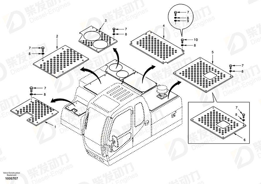 VOLVO Slip Protection SA1166-04610 Drawing VOLVO Slip Protection SA1166-04610 Drawing