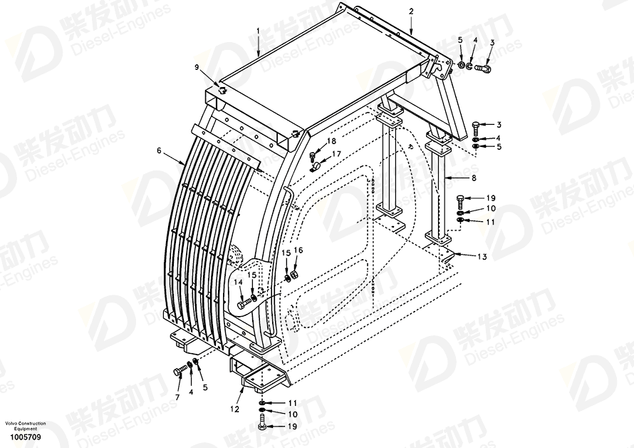 VOLVO Guard SA1166-02570 Drawing VOLVO Guard SA1166-02570 Drawing