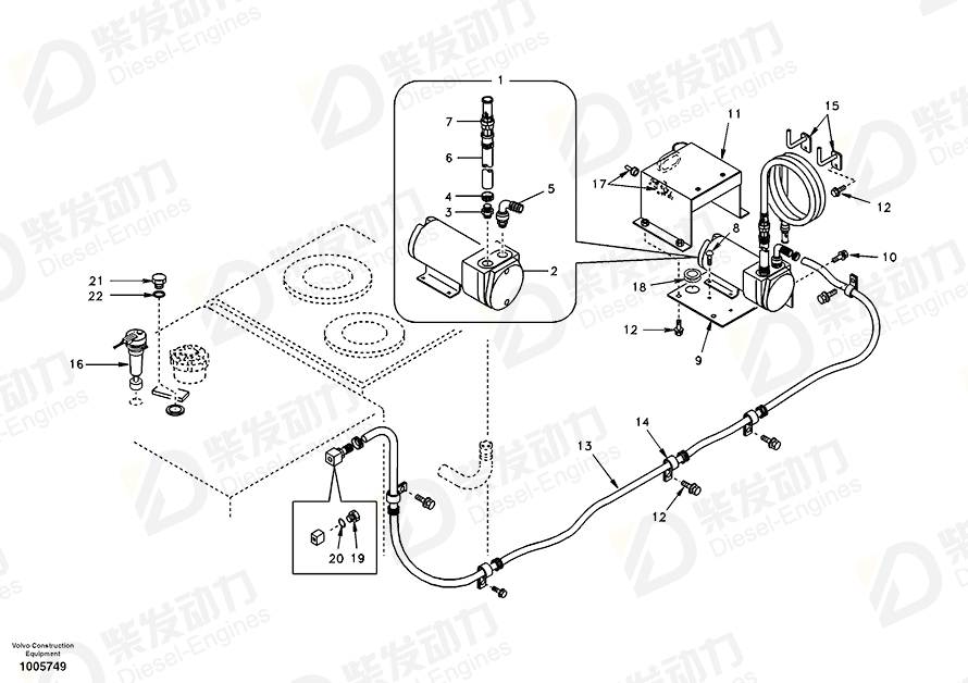 VOLVO Bracket SA1128-00451 Drawing