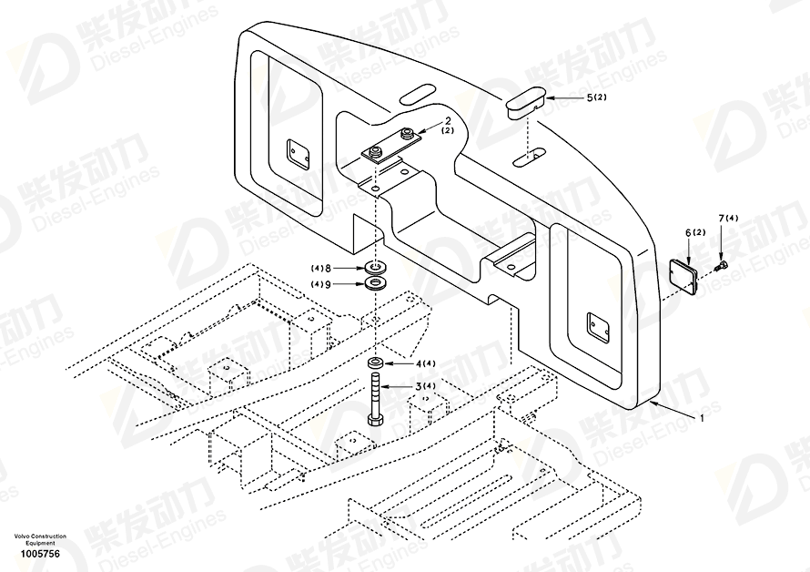 VOLVO Plate 1053-00331 Drawing