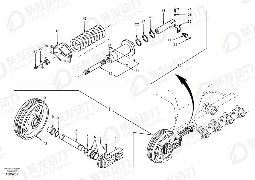 VOLVO Recoil Spring SA1181-00370 Drawing VOLVO Recoil Spring SA1181-00370 Drawing