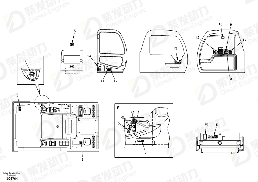 VOLVO Decal SA1192-03820 Drawing