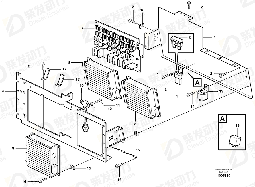 VOLVO Plate 11117191 Drawing