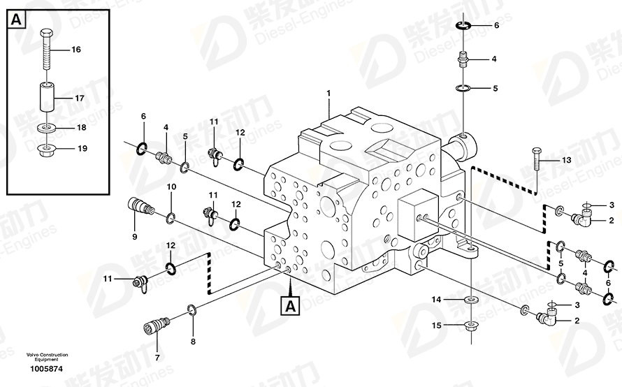 VOLVO Sensor Gp 15151789 Drawing