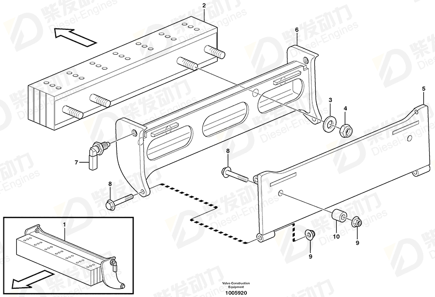 VOLVO Bracket 11123508 Drawing