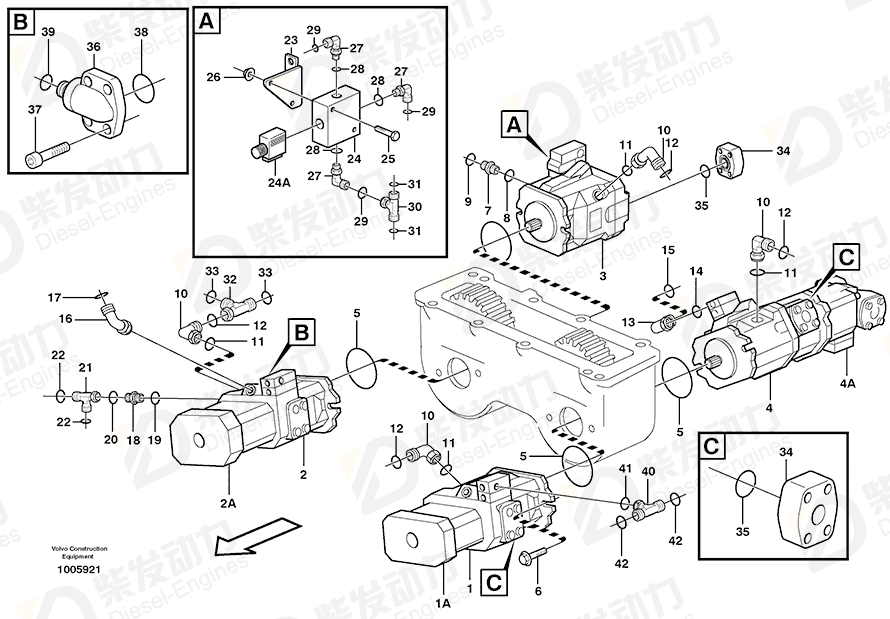 VOLVO Sealing kit 11714808 Drawing VOLVO Sealing kit 11714808 Drawing