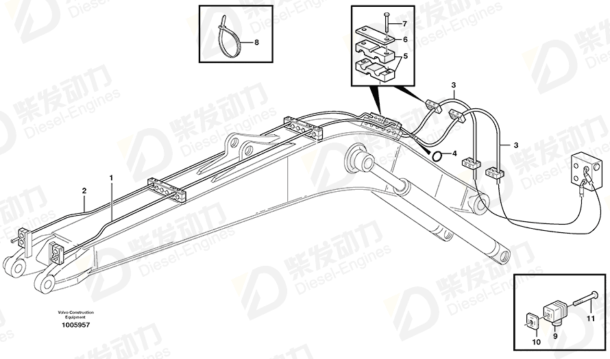 VOLVO Clamp 48814404 Drawing