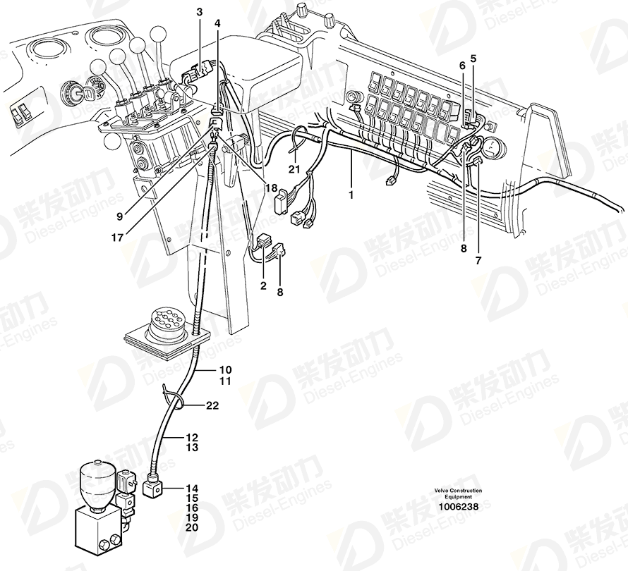 VOLVO Housing 1307049 Drawing