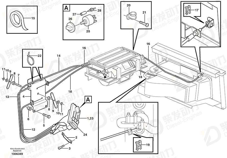 VOLVO Control unit 3981307 Drawing