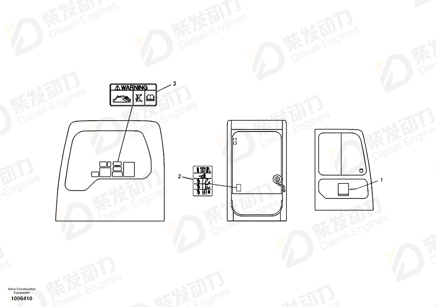 VOLVO Decal 14522078 Drawing