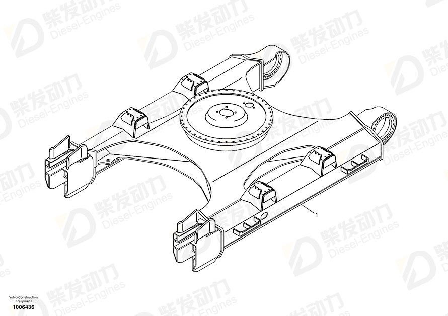 VOLVO Frame 14536534 Drawing