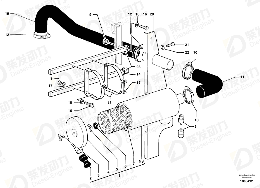 VOLVO Screw 7411254 Drawing