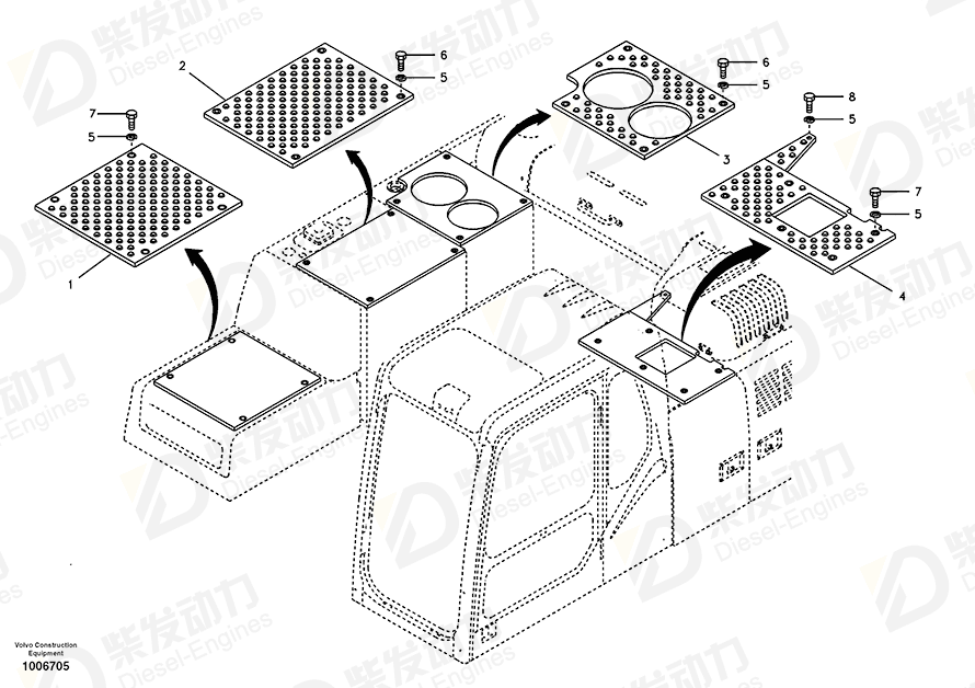 VOLVO Slip protection 14591844 Drawing