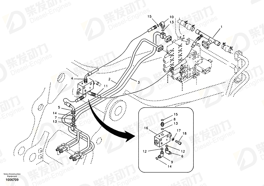 VOLVO Pipe 14518511 Drawing