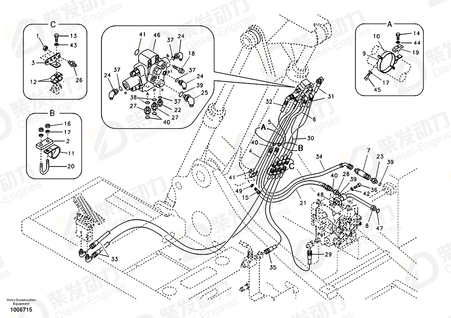 VOLVO Pipe 14513306 Drawing