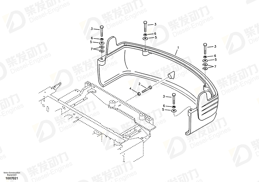 VOLVO HEXAGON SCREW 978941 Drawing