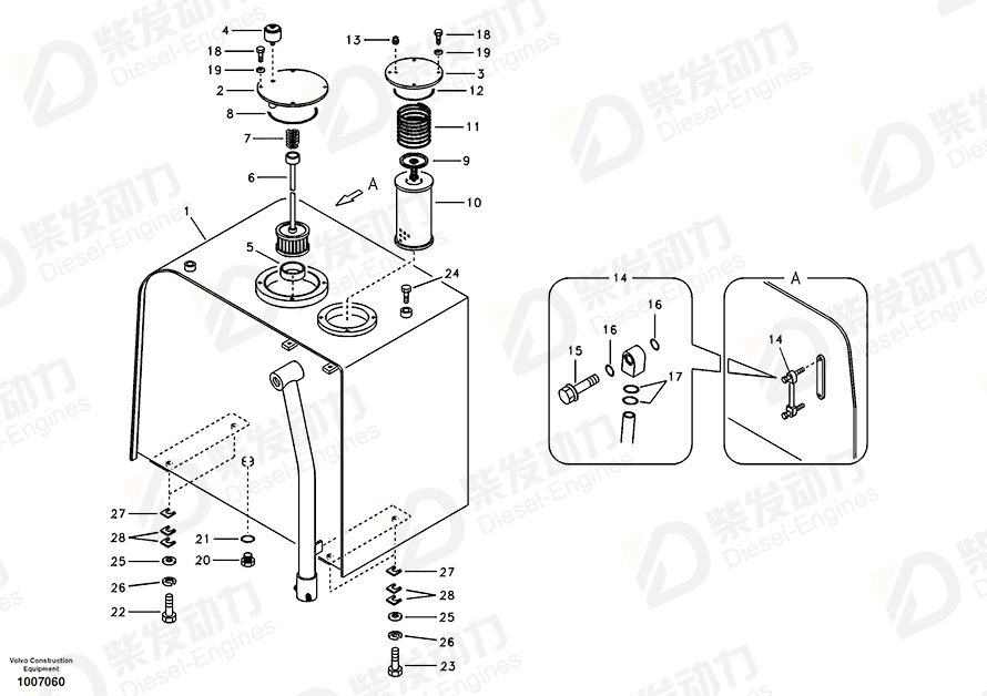 VOLVO Gauge 14532362 Drawing