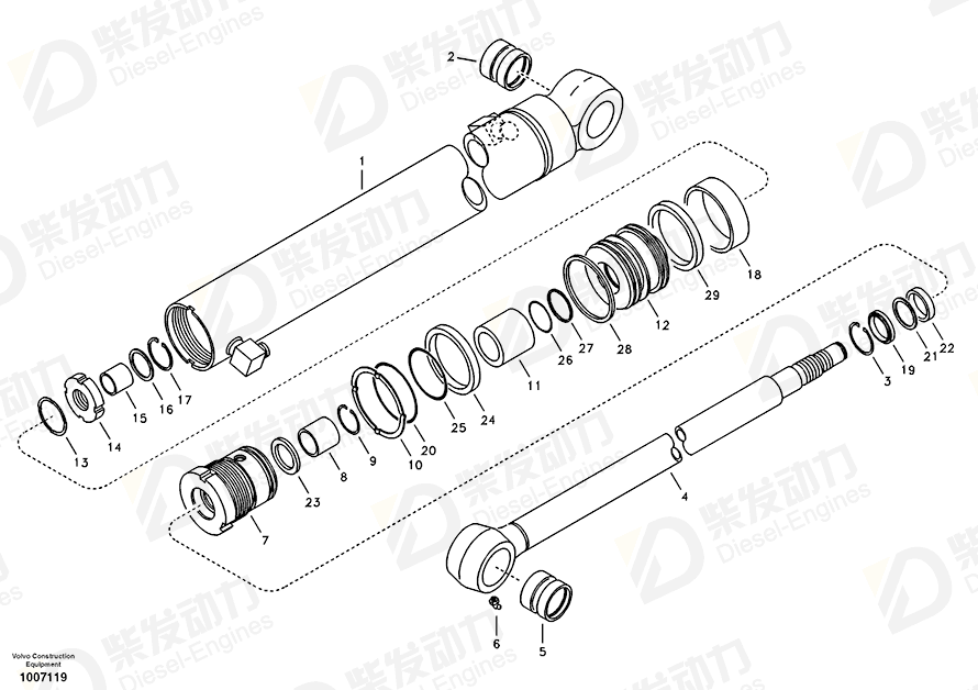 VOLVO O-ring SA9511-22090 Drawing VOLVO O-ring SA9511-22090 Drawing