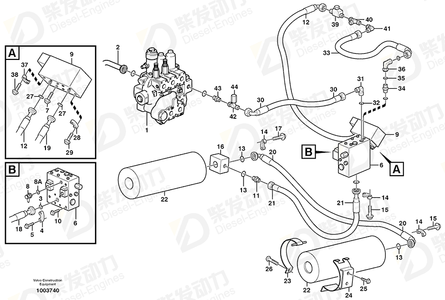 VOLVO T-nipple 4821881 Drawing