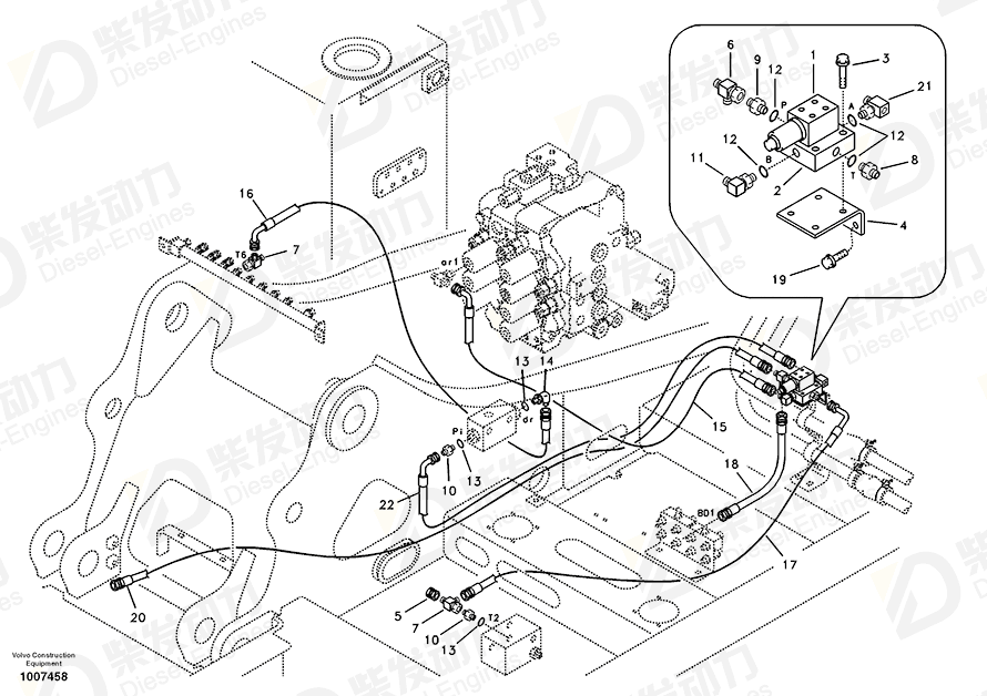 VOLVO Bracket 14515003 Drawing