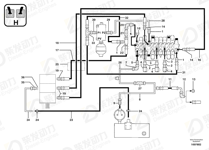 VOLVO Selector 4770434 Drawing