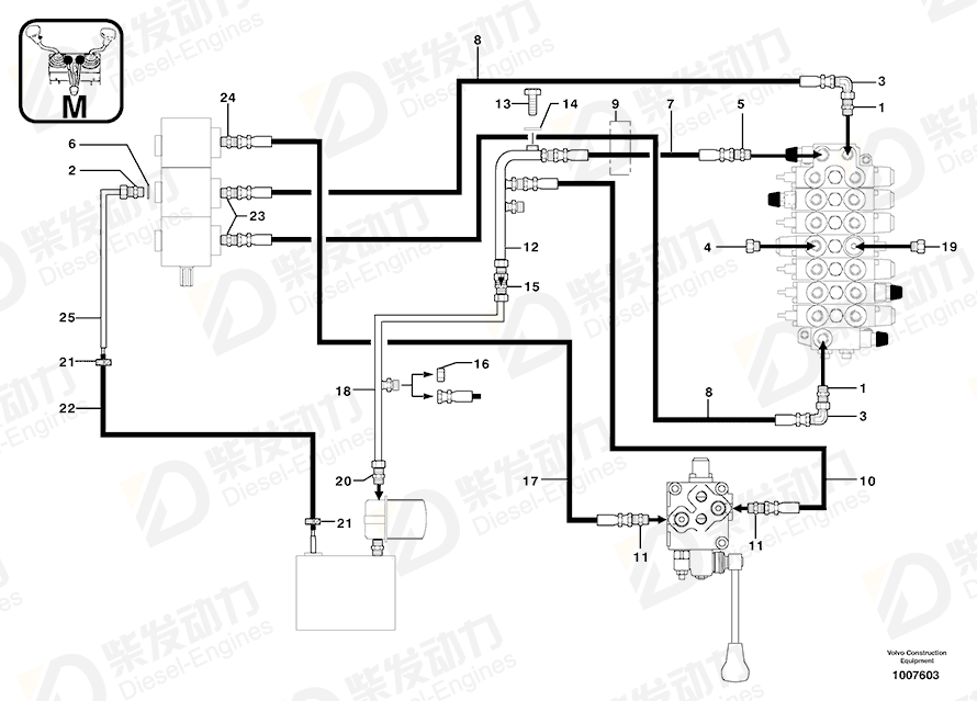 VOLVO Screw 4380030 Drawing